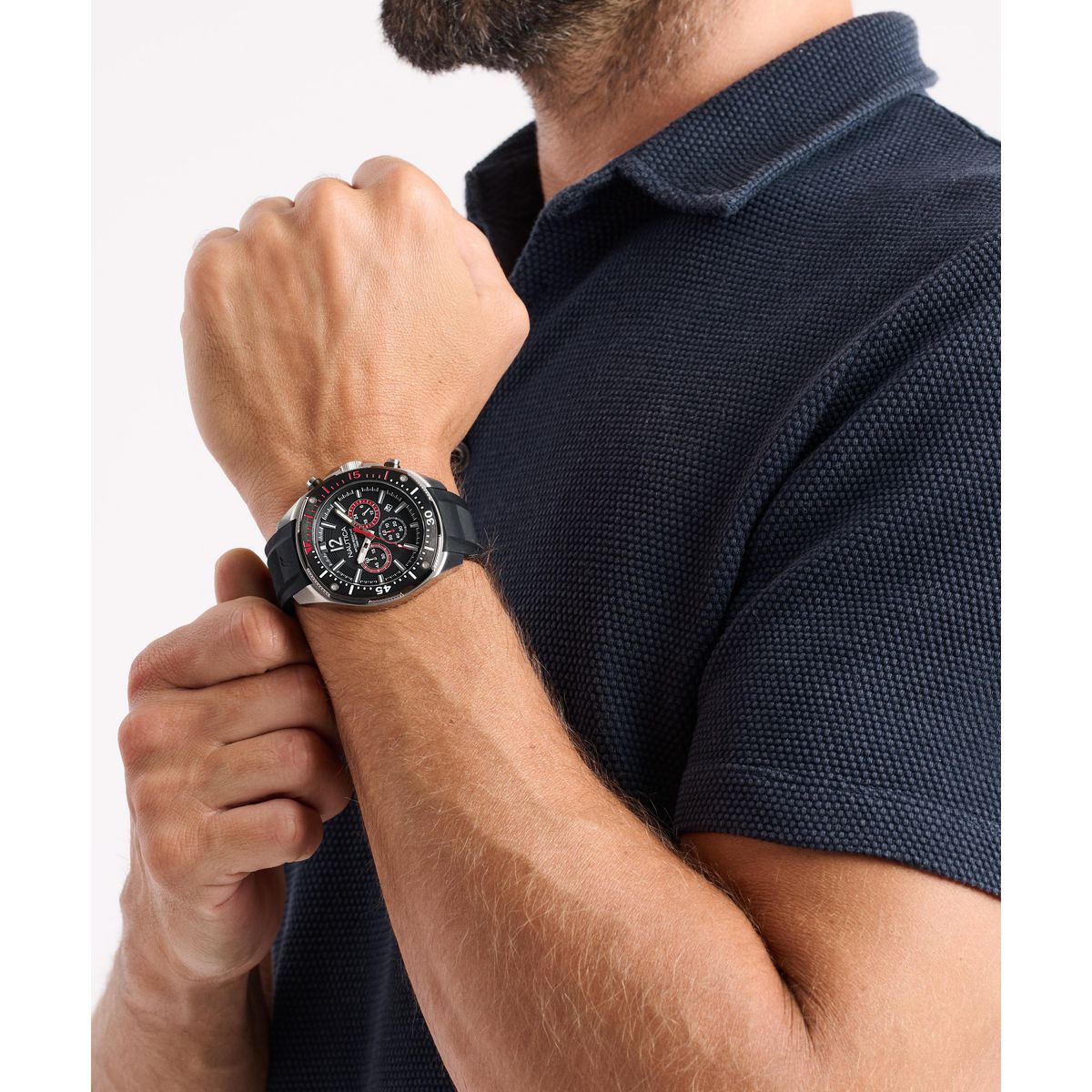 Reloj Nautica Hombre NCT Bluesail. Silicona Negro NAPBSS501 - Imagen 4