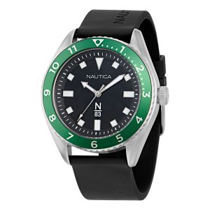 Reloj Nautica Hombre Finn World. Silicona Negro NAPFWF401