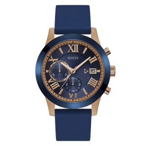 Reloj Guess Hombre Atlas. Silicona Azul W1055G2