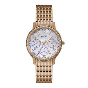 Reloj Guess Mujer Lattice. Acero Inoxidable Oro Rosa W1086L2