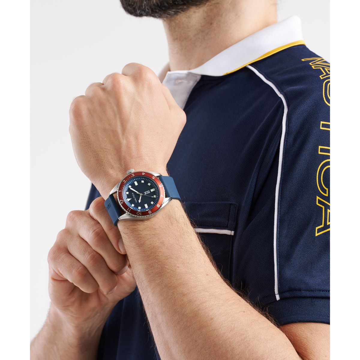 Reloj Nautica Hombre Finn World. Silicona Azul NAPFWF404 - Imagen 4