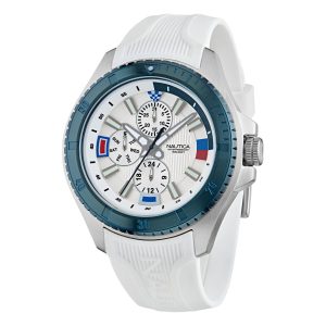 Reloj Nautica Hombre NCT Leeway. Silicona Blanco NAPLWF5O3