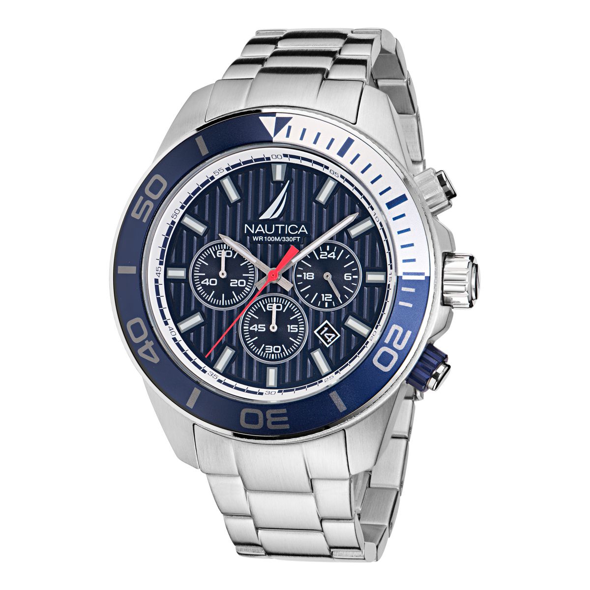 Reloj Nautica Hombre One. Acero Inoxidable Plateado NAPNOF303