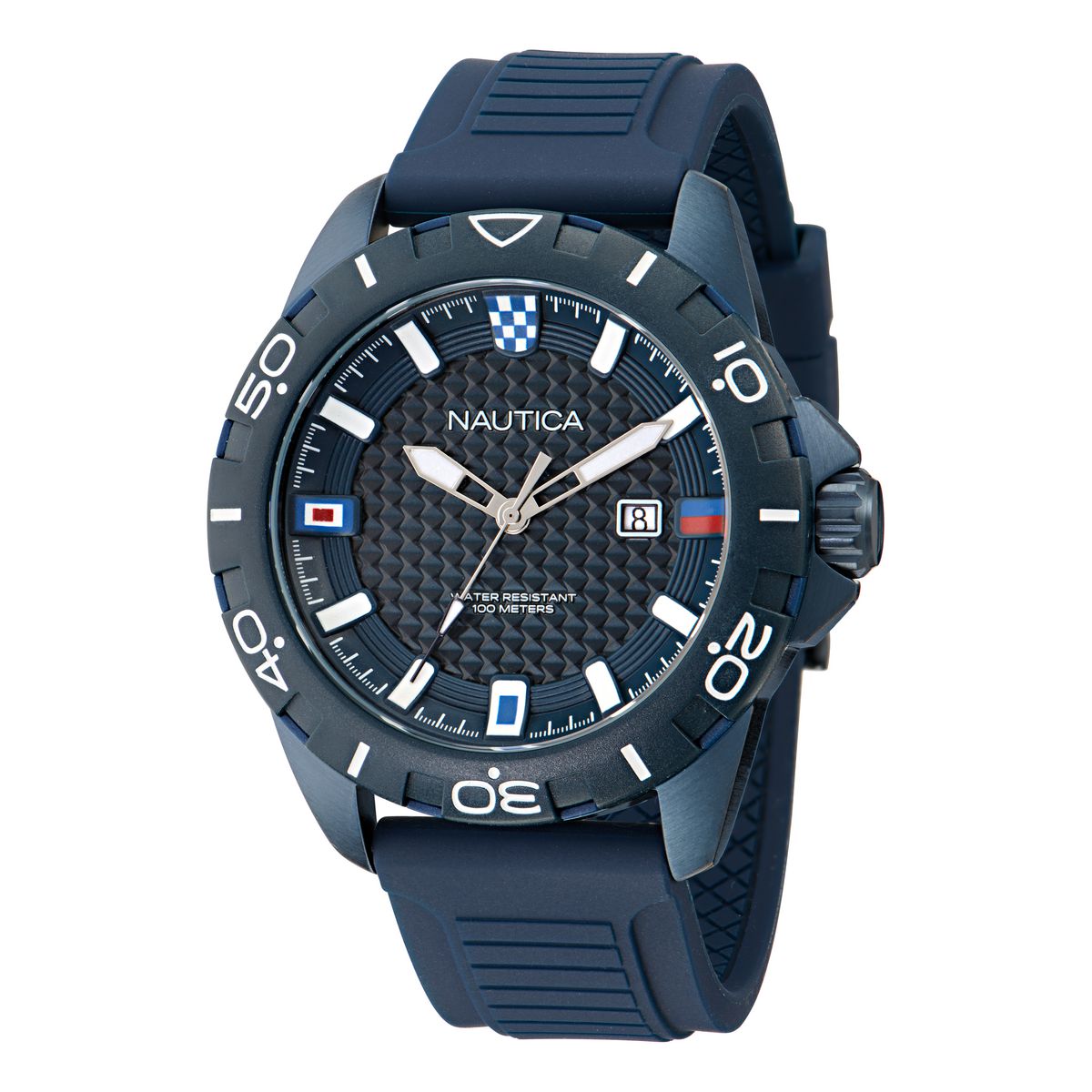 Reloj Nautica Hombre. Silicona Azul NAPNRS506