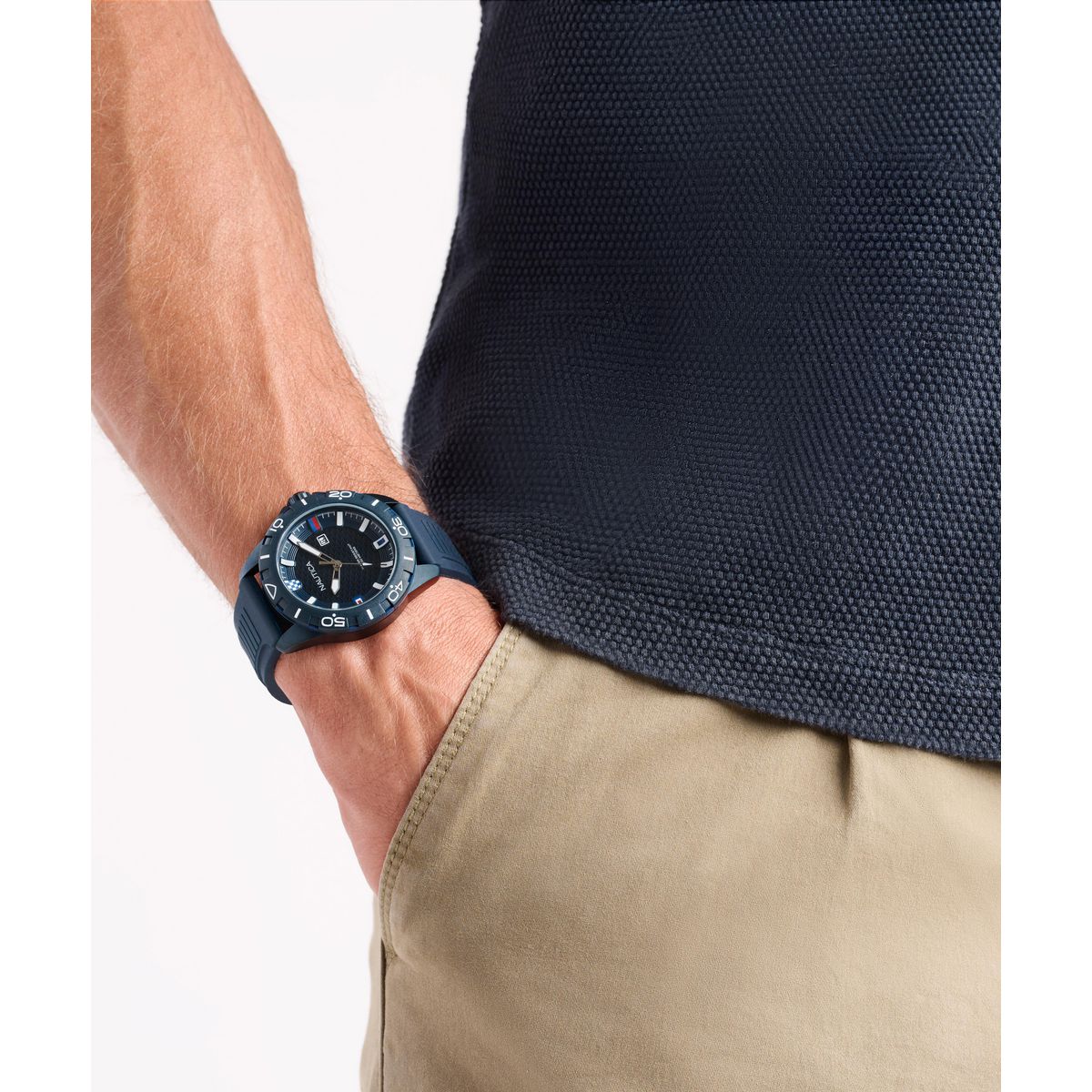 Reloj Nautica Hombre. Silicona Azul NAPNRS506 - Imagen 4