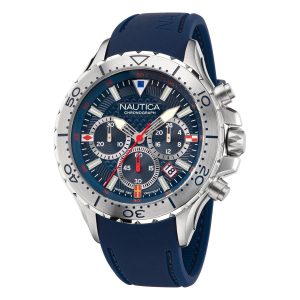 Reloj Nautica Hombre NST Chronograph. Silicona Azul NAPNSF201