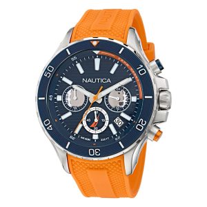 Reloj Nautica Hombre. Silicona Naranja NAPNSF502