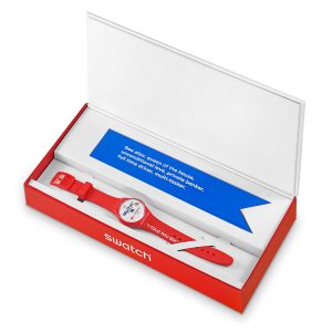 Reloj Swatch Unisex All About Mom. Silicona Rojo GZ713