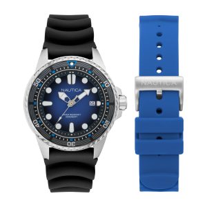 Reloj Nautica Hombre NCT Sea Dive. Silicona Negro NAPSDF504