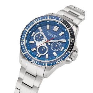 Reloj Nautica Hombre NCT Windrose. Acero Inoxidable Plateado NAPWRS505