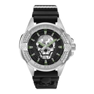 Reloj Philipp Plein Hombre The Kull. Silicona Negro PWAAA0121