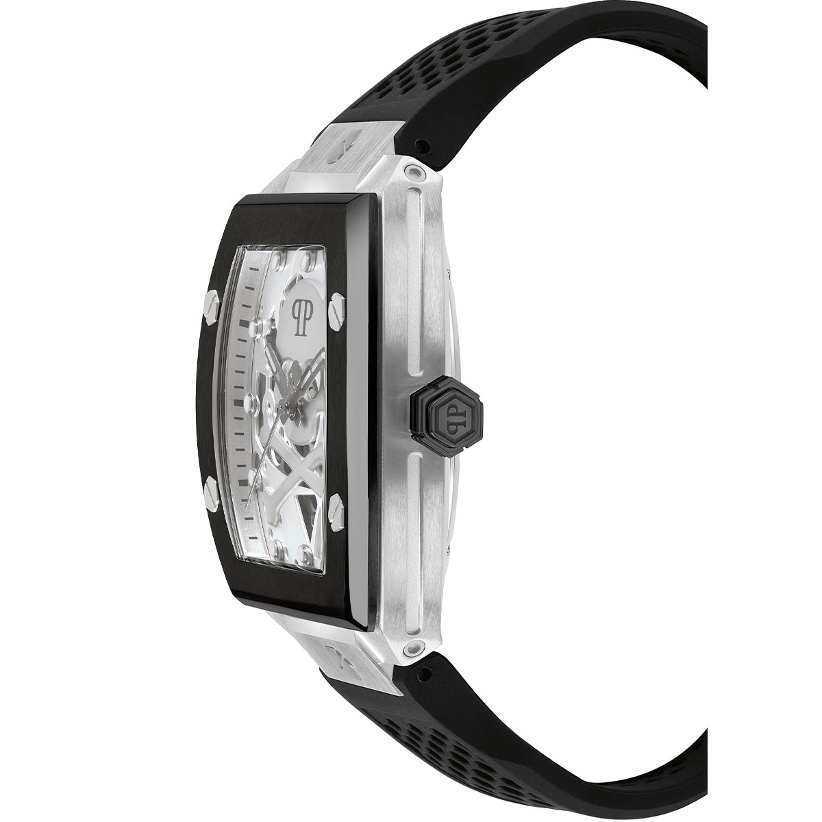 Reloj Philipp Plein Hombre The Skeleton. Silicona Negro PWAAA0121