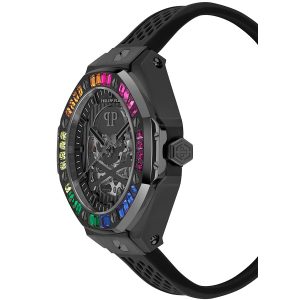 Reloj Philipp Plein Hombre Skeleton Royal. Silicona Negro PWPFA0424