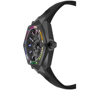 Reloj Philipp Plein Hombre The Skull Spikes. Silicona Negro PWPWA0524