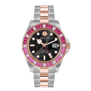 Reloj Philipp Plein Mujer Gmt-i Challenger Baguettes. Acero Inoxidable Plateado PWPZA0424