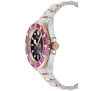Reloj Philipp Plein Mujer Gmt-i Challenger Baguettes. Acero Inoxidable Plateado PWPZA0424