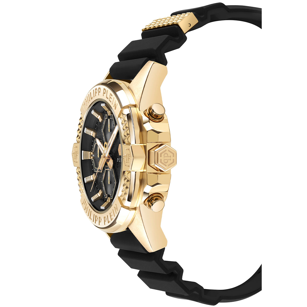 Reloj Philipp Plein Hombre The Skull Chrono. Silicona Negro PWWFA0225 - Imagen 2