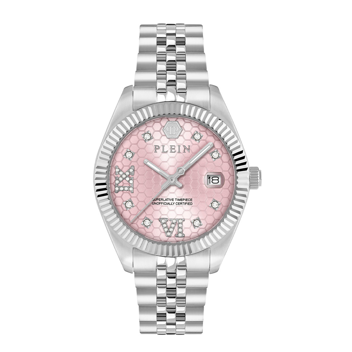 Reloj Philipp Plein Mujer Date Superlative. Acero Inoxidable Plateado PWYFA0125
