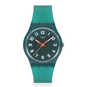 Reloj Swatch Unisex Wavelengths Of Moss. Silicona Verde SO28L100