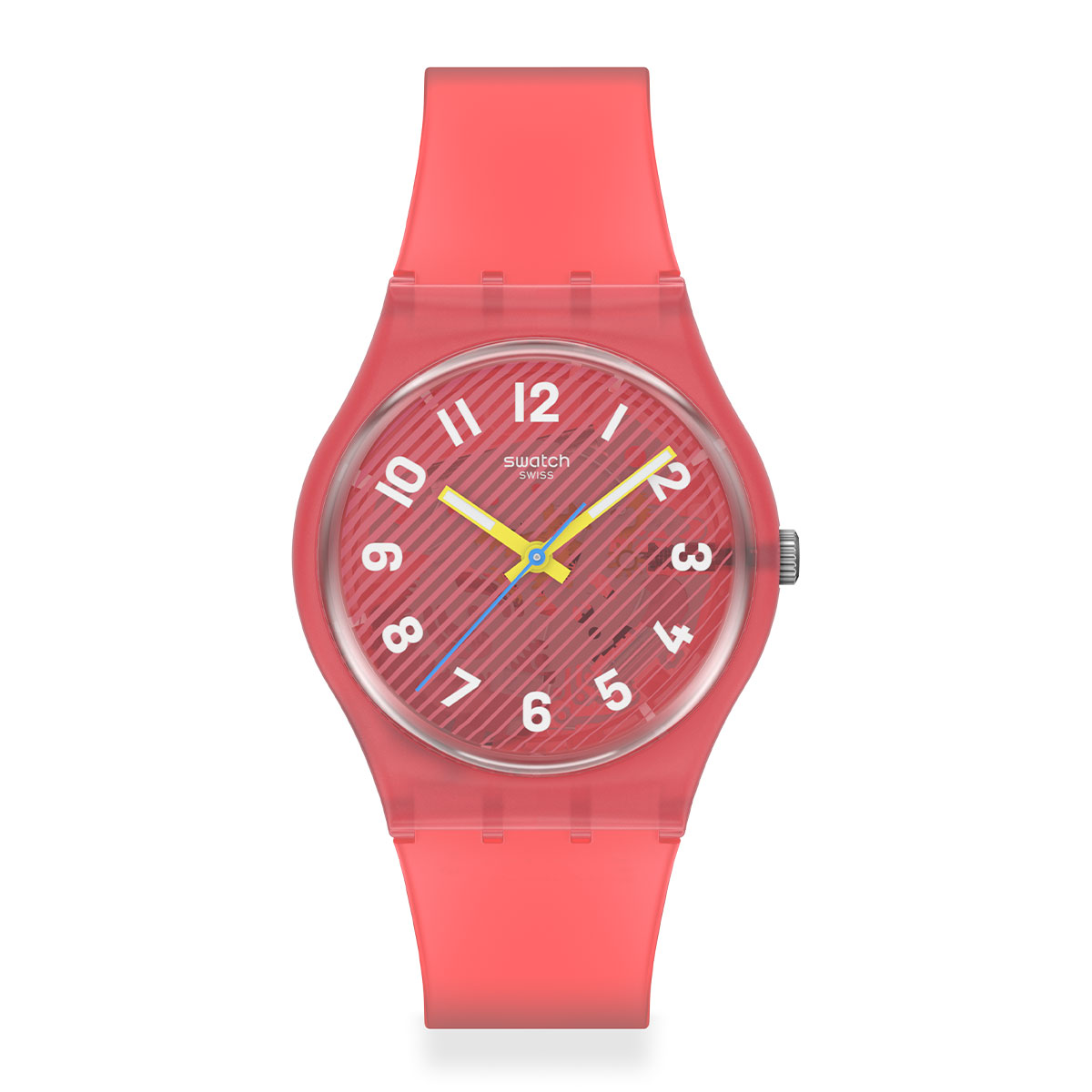 Reloj Swatch Unisex Wavelengths Of Coral. Silicona Rojo SO28P114