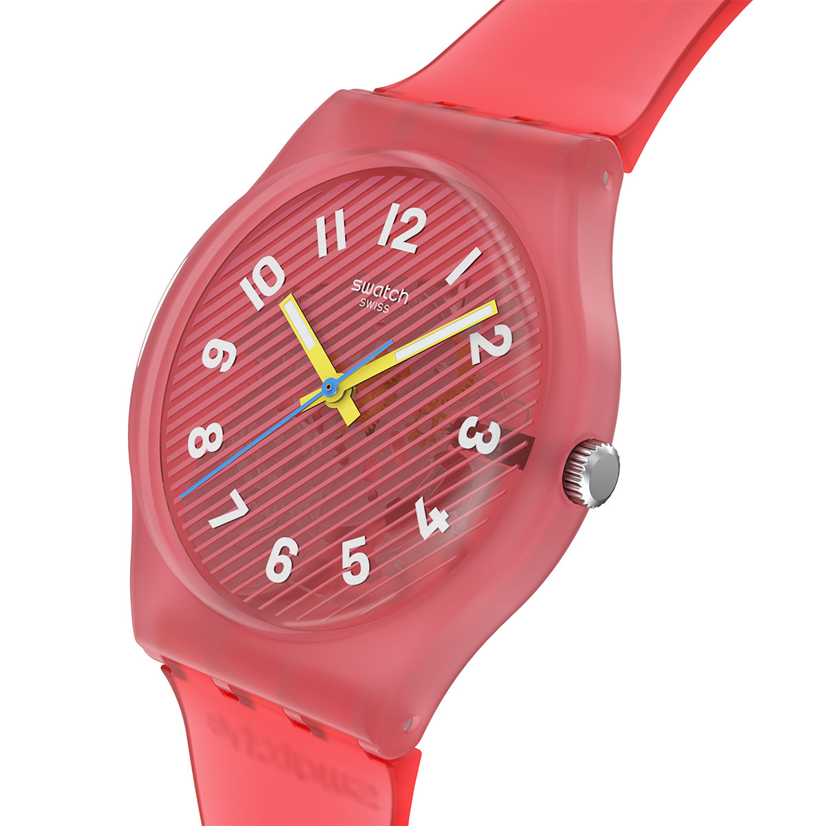 Reloj Swatch Unisex Wavelengths Of Coral. Silicona Rojo SO28P114 - Imagen 2