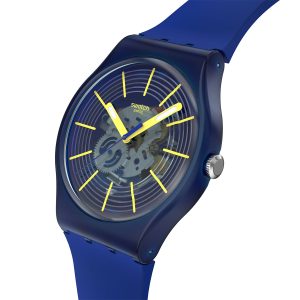 Reloj Swatch Unisex Revealed In The Depths. Polímero Azul SO29I100