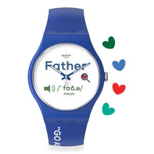 Reloj Swatch Unisex All About dad. Silicona Azul SO29Z704