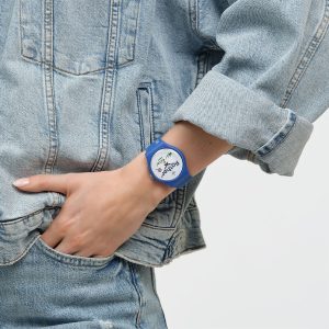 Reloj Swatch Unisex All About dad. Silicona Azul SO29Z704