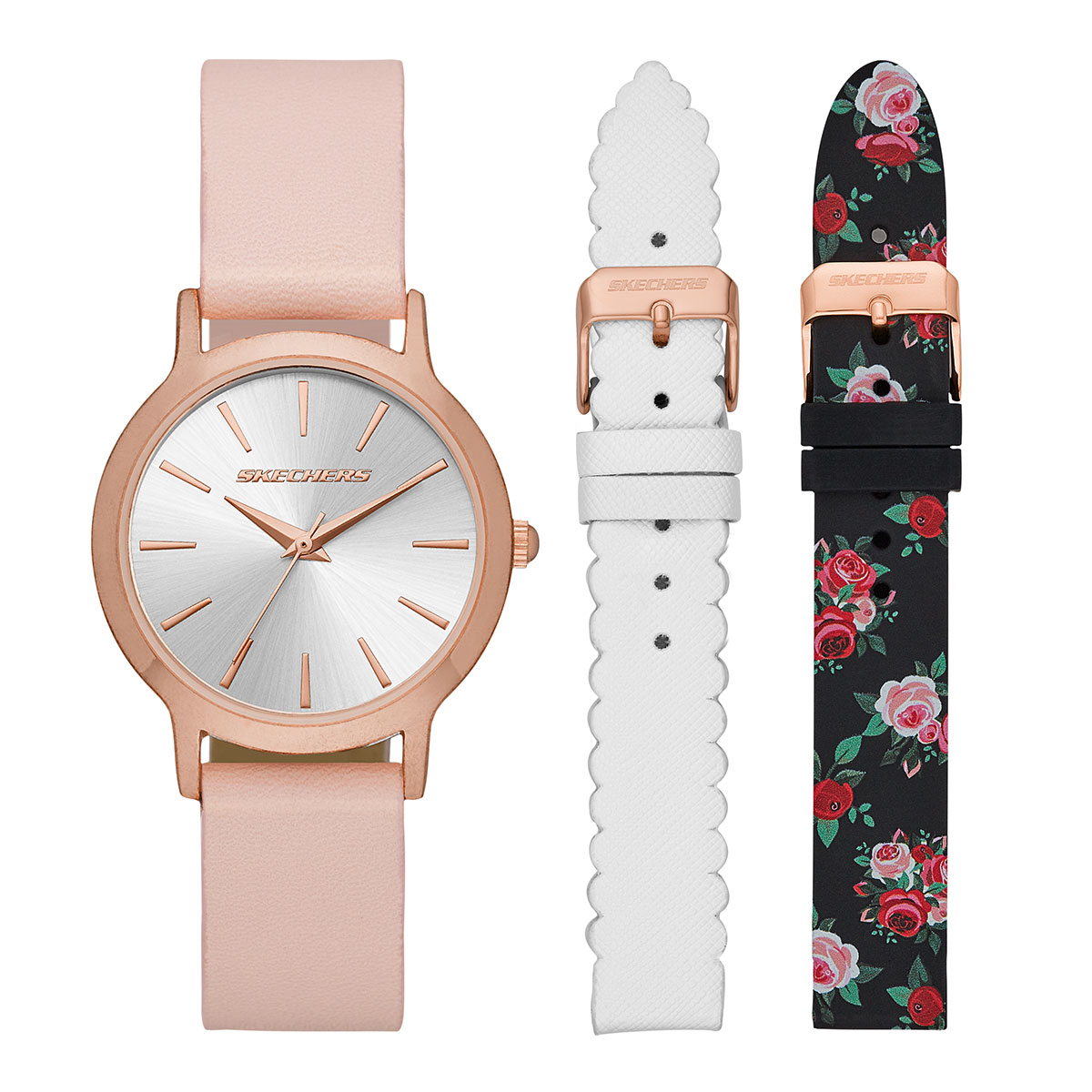 Reloj Skechers Mujer Set. Cuero Rosado SR9027