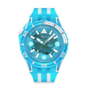 Reloj Swatch Unisex Blue Fire. Silicona Azul SSCU09S100