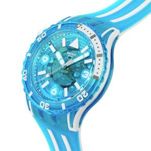 Reloj Swatch Unisex Blue Fire. Silicona Azul SSCU09S100