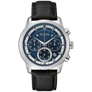 Reloj Bulova Hombre Classics. Cuero Negro 96B371