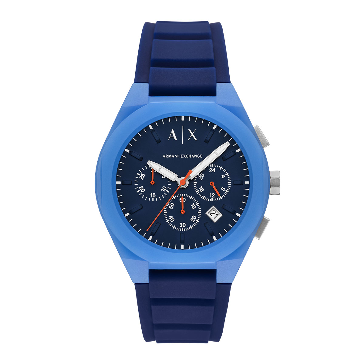 Reloj Armani Exchange Hombre Sync. Silicona Azul AX4170