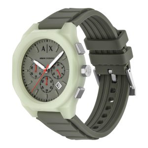 Reloj Armani Exchange Hombre Sync. Silicona Verde AX4171