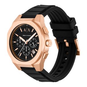 Reloj Armani Exchange Hombre Sync. Silicona Negro AX4190