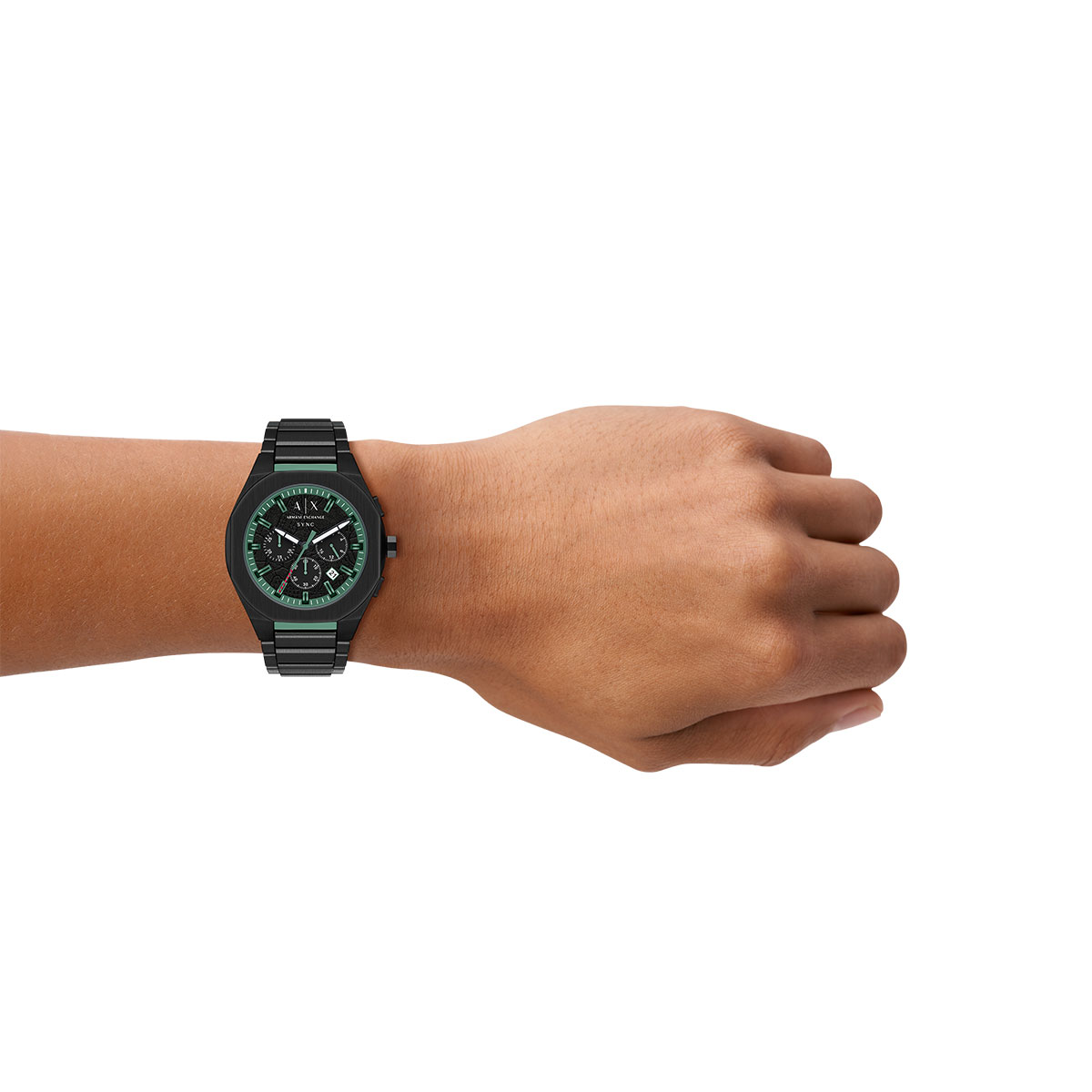 Reloj Armani Exchange Hombre Sync. Acero Inoxidable Negro AX4294 - Imagen 4
