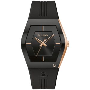 Reloj Bulova Hombre Latin Grammy. Silicona Negro 97A163