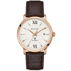 Reloj Bulova Hombre Hudson. Cuero Marrón 97B225