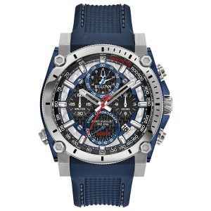 Reloj Bulova Hombre Precisionist. Poliuretano Azul 98B315