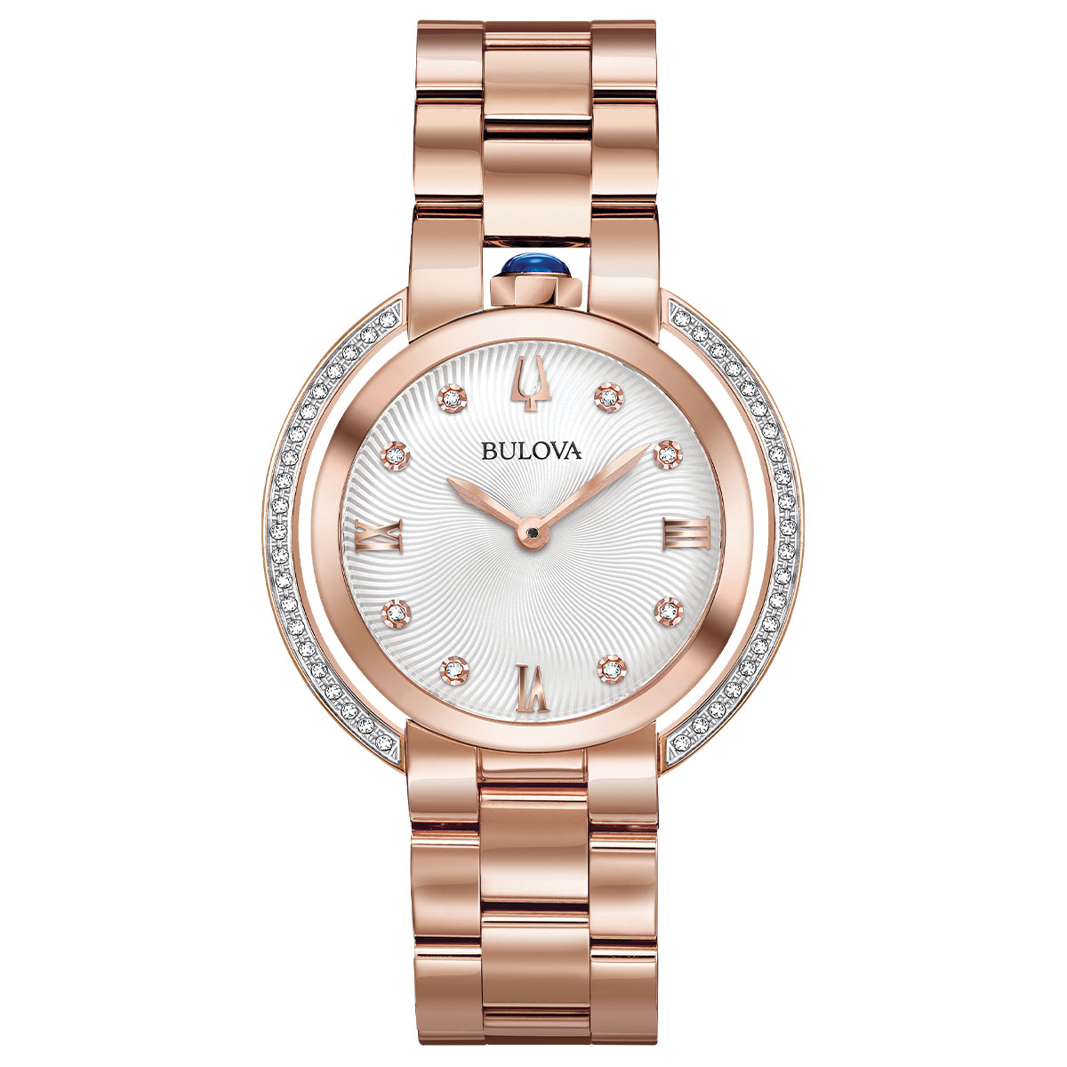 Reloj Bulova Mujer Rubaiyat. Acero Inoxidable Oro Rosa 98R248