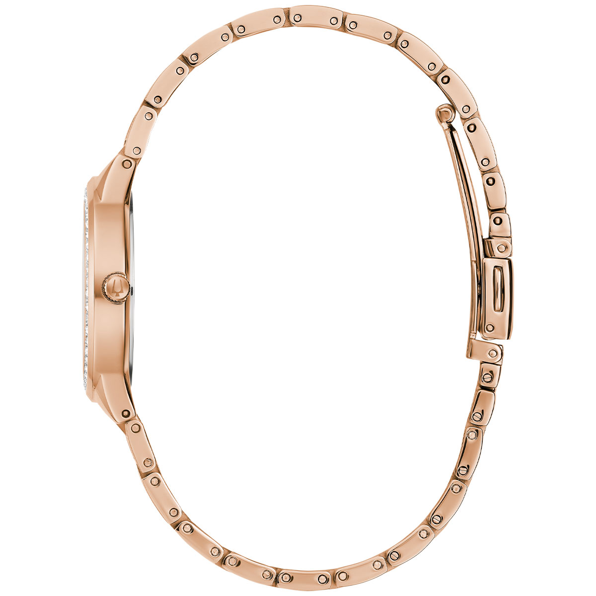 Reloj Bulova Mujer Crystal. Acero Inoxidable Oro Rosa 98X132 - Imagen 2