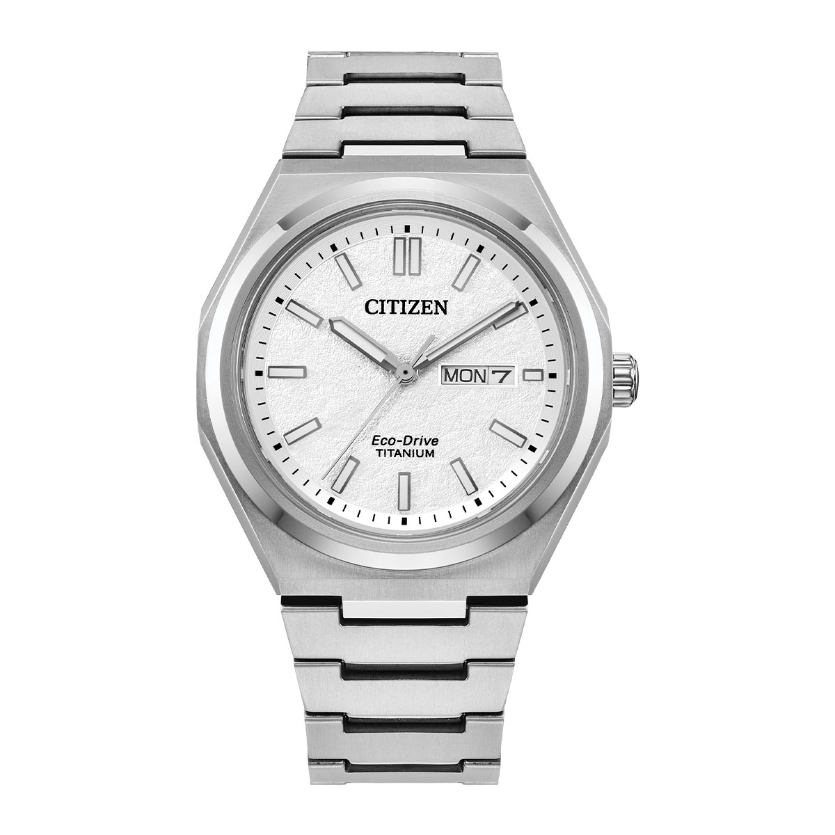 Reloj Citizen Hombre Zenshin Three-Hand Eco-Drive. Super Titanio Plateado AW0130-85A