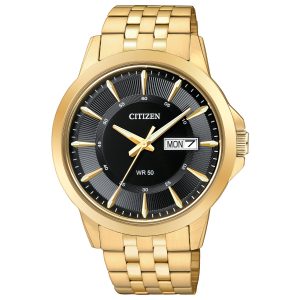 Reloj Citizen Hombre. Acero Inoxidable Dorado BF2013-56E