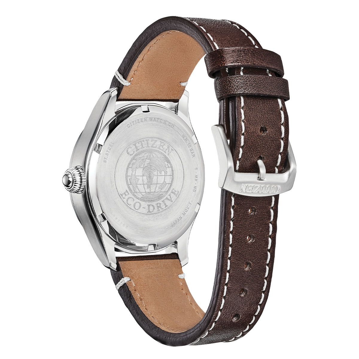 Reloj Citizen Hombre Eco-Drive. Cuero Marrón BM6838-09X - Imagen 3