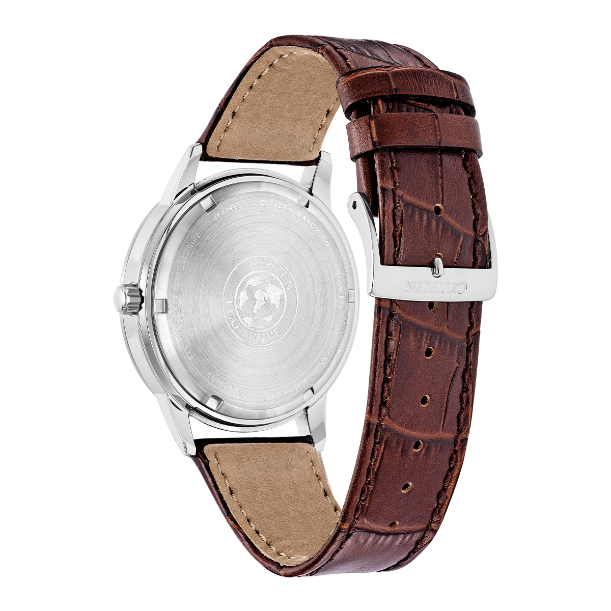 Reloj Citizen Hombre Eco-Drive. Cuero Marrón BU2070-12L - Imagen 3