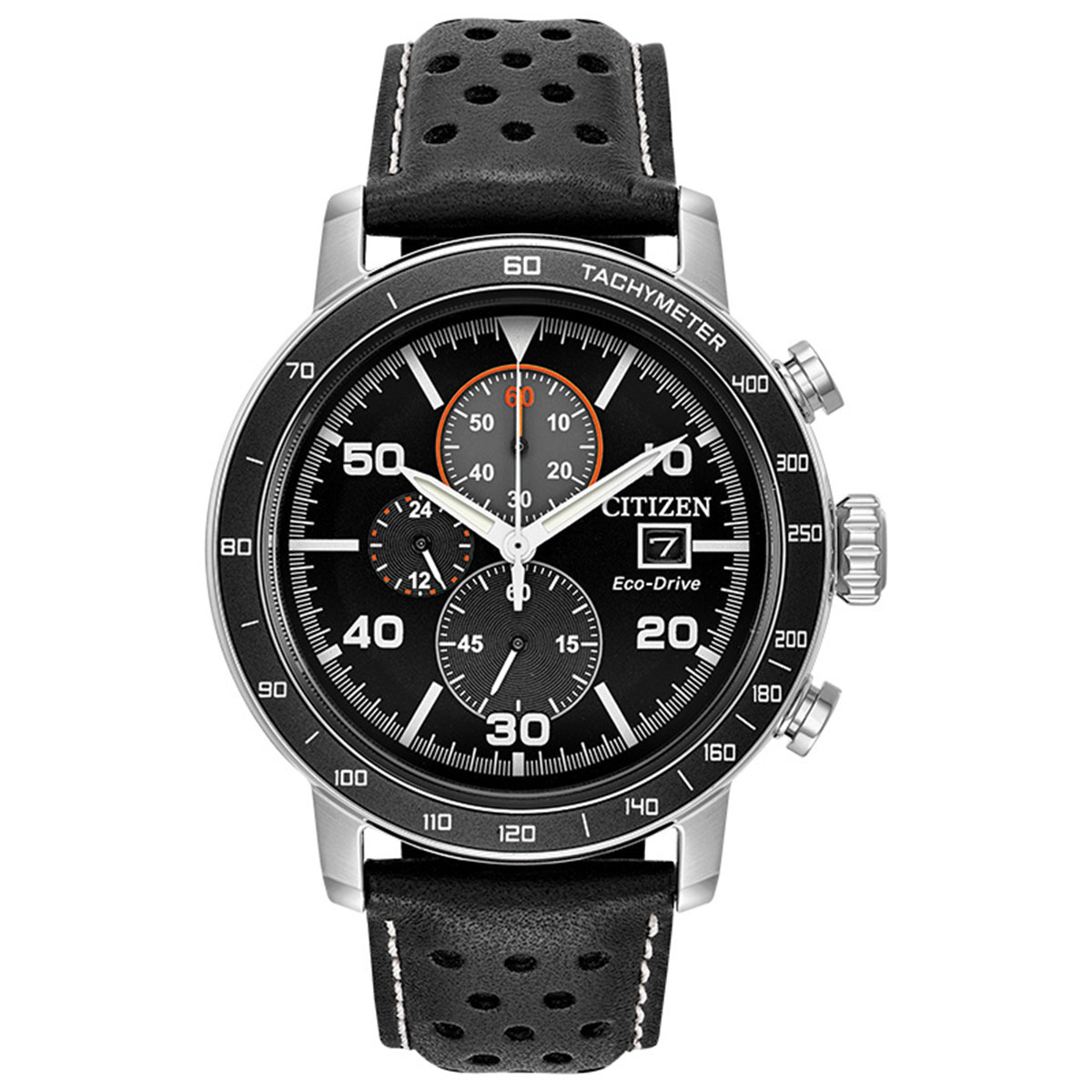 Reloj Citizen Hombre Eco-Drive. Cuero Negro CA0649-14E