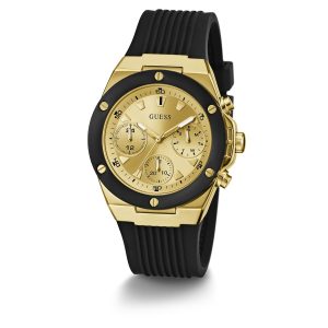 Reloj Guess Mujer Athena. Silicona Negro GW0030L2