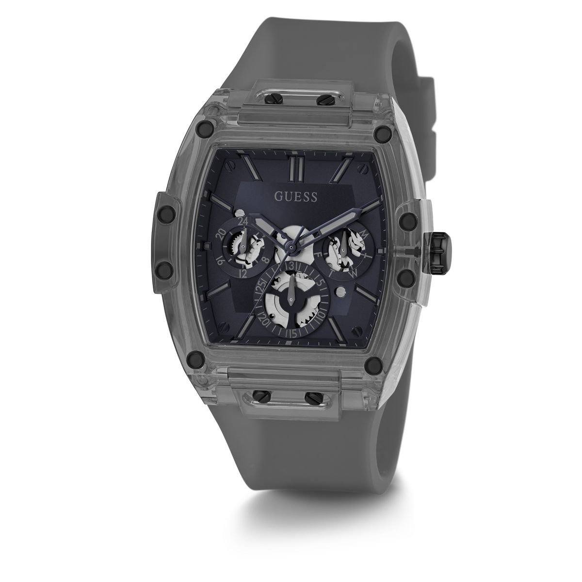 Reloj Guess Hombre Phoenix. Silicona Gris GW0203G4 - Imagen 2