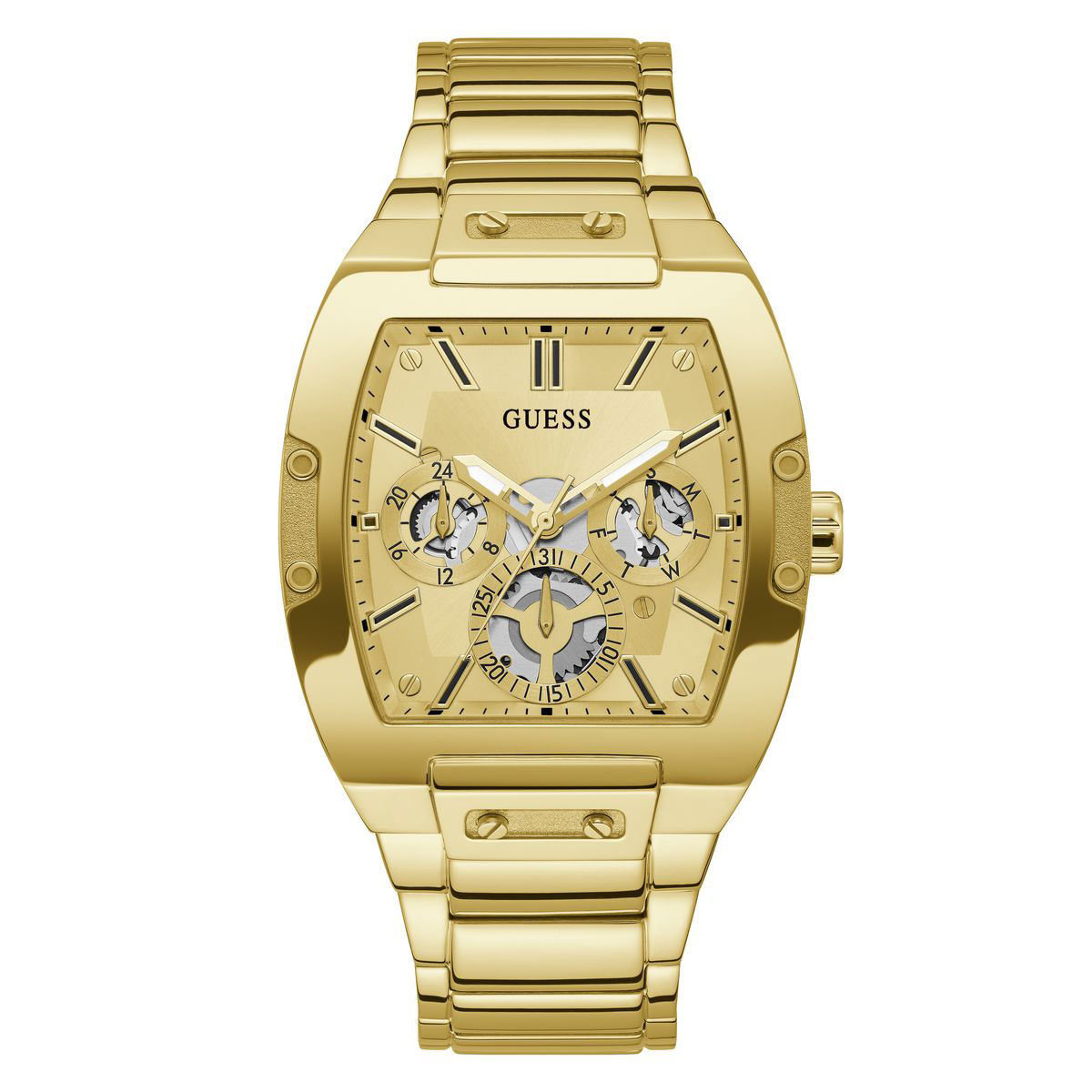 Reloj Guess Hombre Phoenix. Acero Inoxidable Dorado GW0456G2